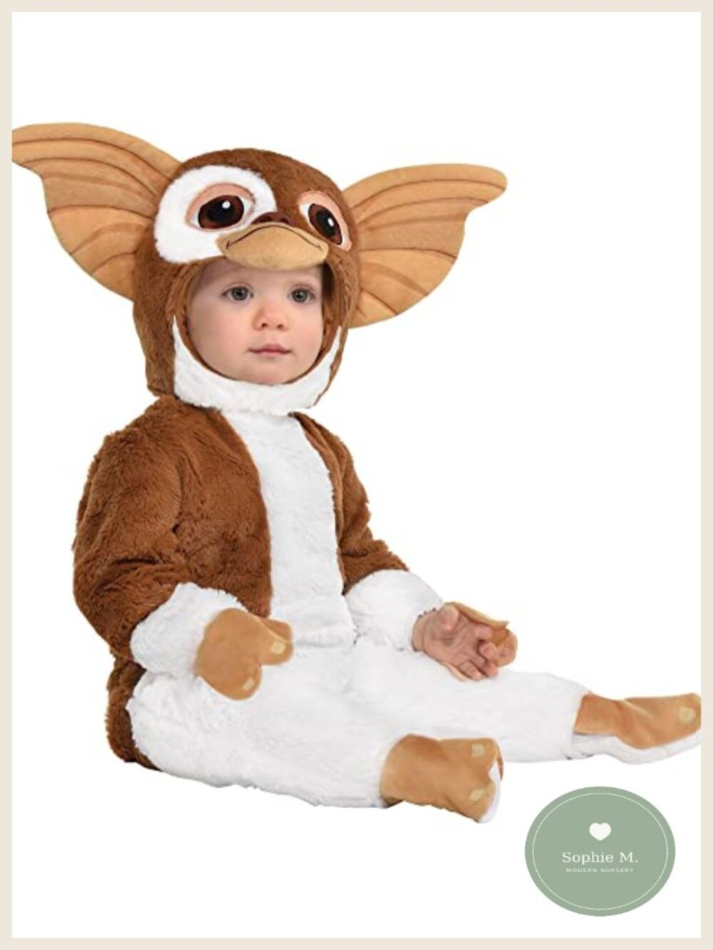 Gizmo Baby Costume Jumpsuit & Hood Halloween Cosplay Outfit